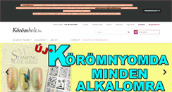 Desktop Screenshot of korombolt.hu